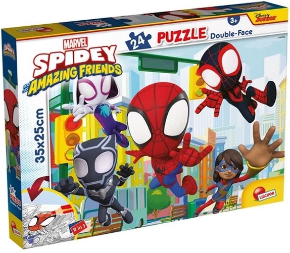 Lisciani Marvel Spidey kétoldalas puzzle 24 darabbal