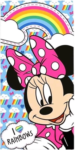 Gyerek pamut törölköző Disney Minnie Mouse 70 × 140 cm – 1 db