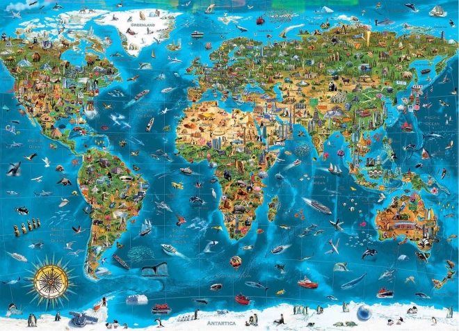 EDUCA Puzzle A Világ Csodái 12000 darabos
