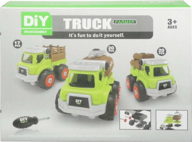 Csavarozható autó gyerekeknek, 3 változat