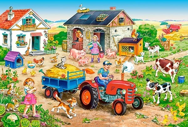 Puzzle MAXI 40 darabos LIFE ON THE FARM a CASTORLAND-tól
