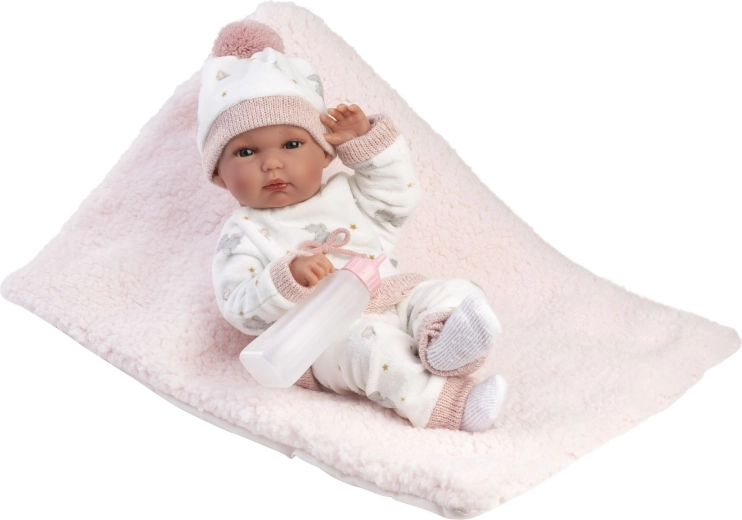 Llorens New born kislány – realisztikus újszülött baba 35 cm