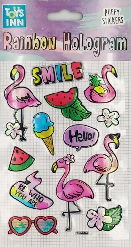 Holografikus Smile matricák – szivárványhatás