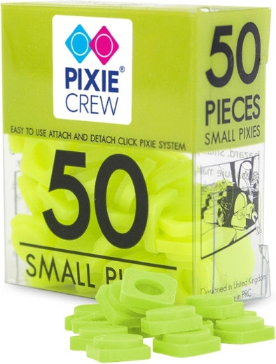 Pixie Crew kis szilikon pixelek neon zöld (kb. 50 db)