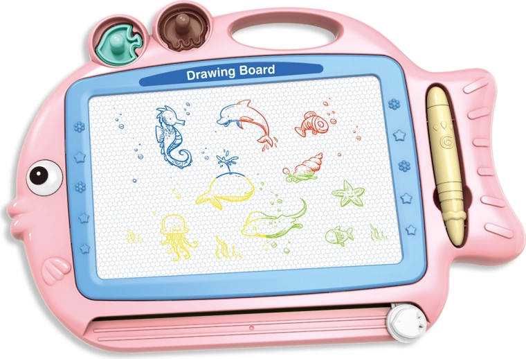 Kétoldalas hal alakú rajztábla 2 az 1-ben SPARKYS