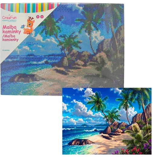 Gyémántszemes festés Robinson 30 × 40 cm