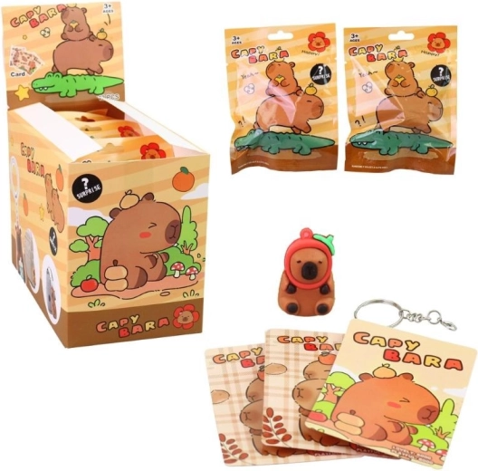 Kapybara medál – aranyos kulcstartó