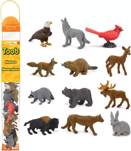 Safari Ltd. természet tubus figurákkal (12 figura)