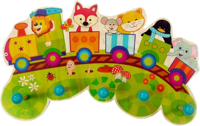 Állatos vonatos fogas