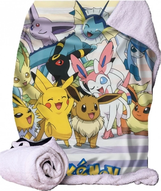 Pokémon Eevee mintás takaró 100x150 cm
