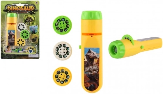 Gyerek vetítő dinoszauruszokkal, 13 cm, fényvetítéssel
