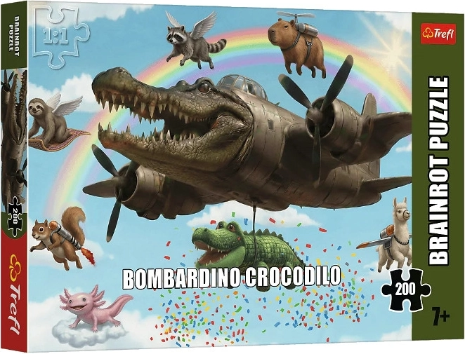 Trefl puzzle BrainRots Bombardino Crocodilo 200 darab