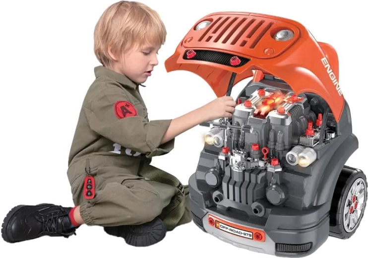 Buddy Toys gyermek autószerelő műhely