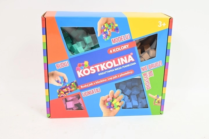 Kostkolina kék – gyurma, 4 szín