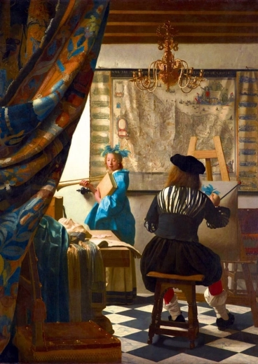 Bluebird puzzle A festészet művészete (A festészet allegóriája) 1000 darab