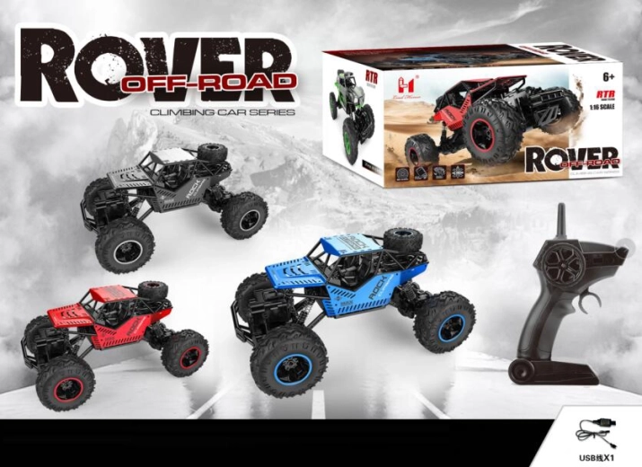 Távirányítós terepjáró 4x4 akkumulátorral 1:16