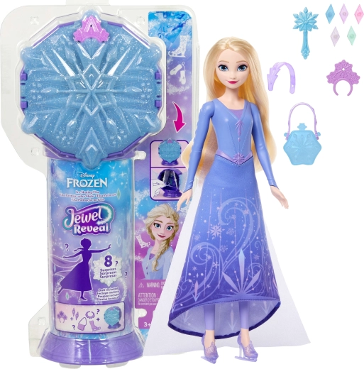 Mattel Disney Jégvarázs Jewel Reveal Elsa korcsolyázó baba kiegészítőkkel