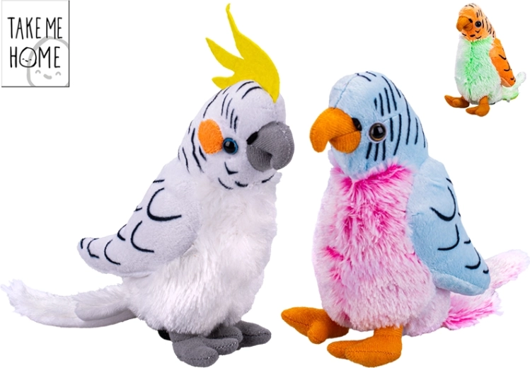 Plüss papagáj Take Me Home 20 cm