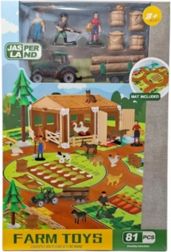 Mezőgazdasági/farmkészlet 81 darabbal
