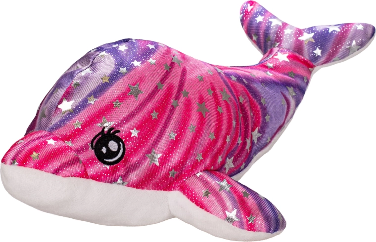 Csillogó plüss delfin 30 cm