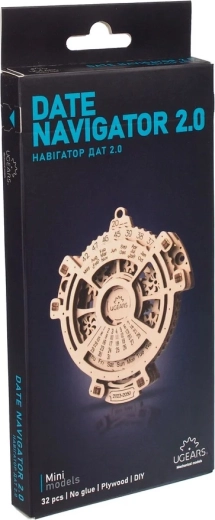 Ugears 3D fa mechanikus öröknaptár (építőkészlet)