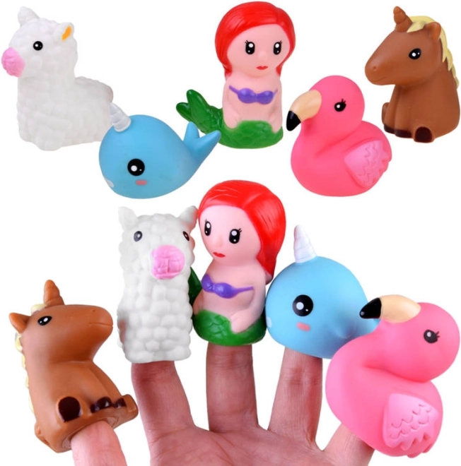 Színes ujjbáb készlet gyerekeknek