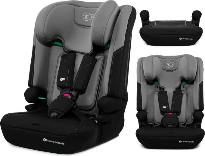 Kinderkraft I-Comfy i-Size autósülés, 76–150 cm, sötétszürke