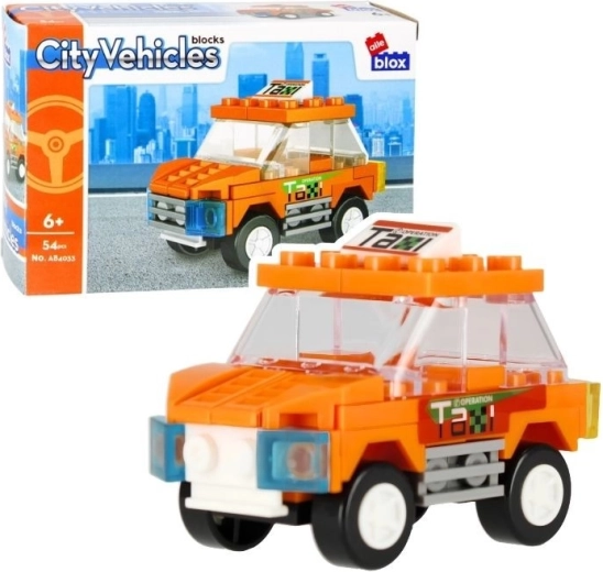 Alleblox City taxi építőjáték - 1 db