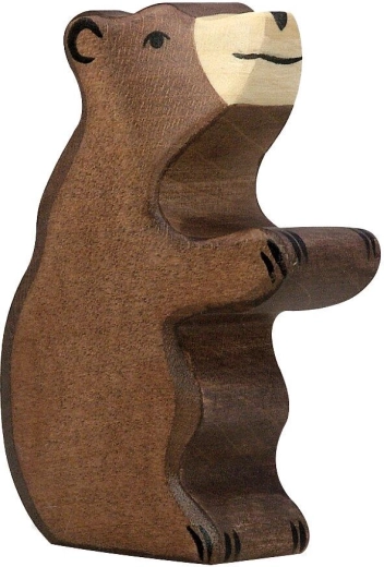 Holztiger barna medve, kicsi, ülő – 1 db