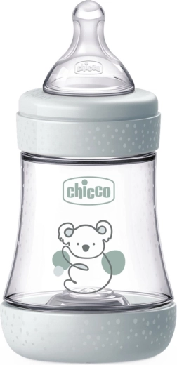 Chicco antikólikás cumisüveg Perfect5 150 ml, semleges, lassú folyás 0hó+