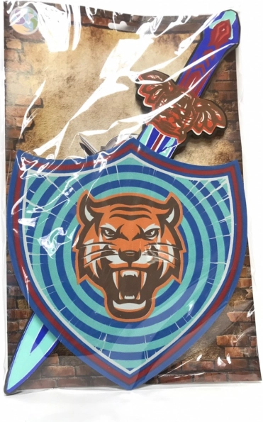 Habszivacs kard és pajzs tigrismintával