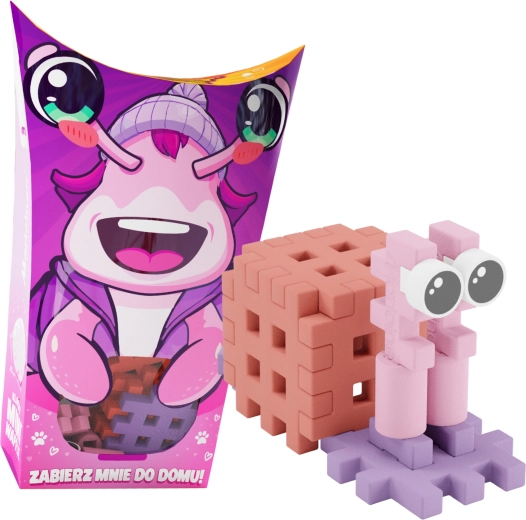 MINI WAFFLE Pocket Pets építőkészlet – csiga