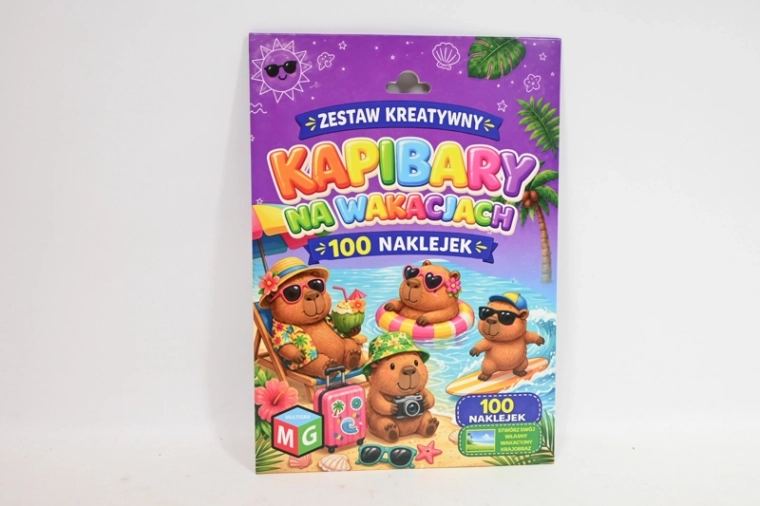Kreatív matrica szett – kapibarák nyaraláson