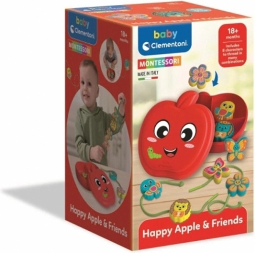 Alma és barátai – fűzős játék Montessori inspirációval