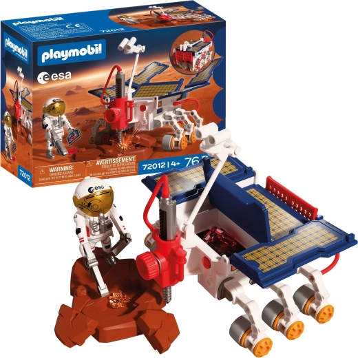 Playmobil űrküldetés Mars – rover és ESA űrhajós kiegészítőkkel, 76 darab