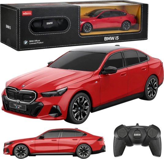 BMW i5 RC autó 1:24 piros RASTAR
