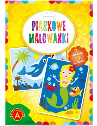 Homokképes színező Sellő és delfin – kreatív készlet gyerekeknek