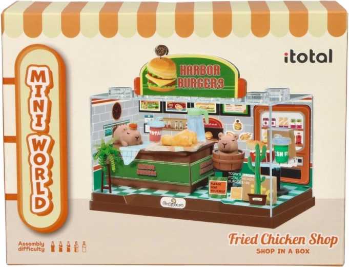 i-Total mini burgerétterem – egyedi DIY dioráma