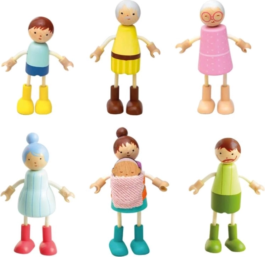fa babaház bábukészlet – család 2Kids Toys