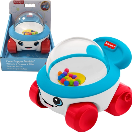 Fisher-Price guruló autó pattogó golyókkal babáknak