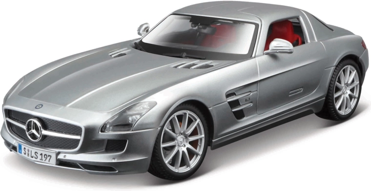 Maisto Mercedes-Benz SLS AMG ezüst modell 1:18