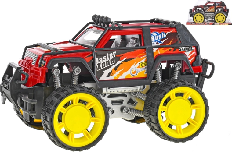 Lendkerekes terepjáró 26 cm – piros off-road nagy kerekekkel