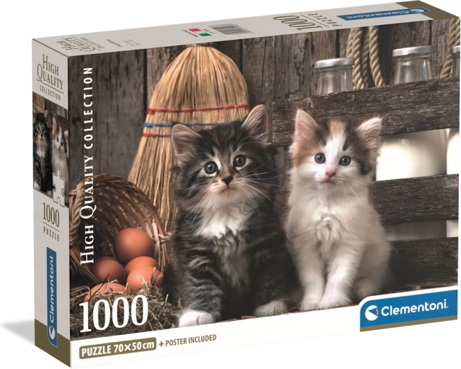 1000 darabos puzzle – szeretett kiscicák CLEMENTONI