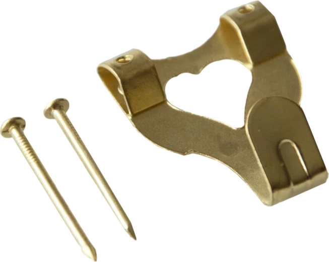 Fém, részben sárgarézzel bevont IXA fali akasztó, 3-as méret, 250 db