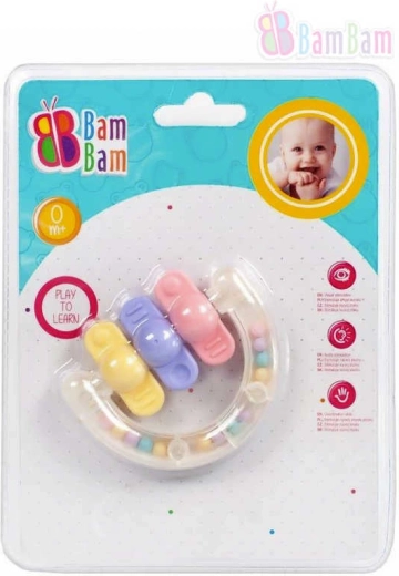 Bam Bam csörgő rágókával, formák - 1 db
