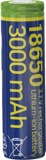 Lítiumion-akkumulátor 18650, 3,7 V, 3000 mAh, lapos pólusok (10C)
