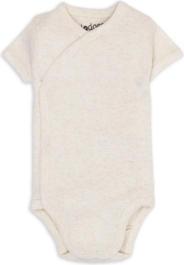 Lodger átlapolós rövid ujjú body melange birch, méret 56
