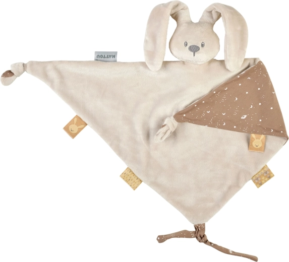 Nattou ölelőkendő Lapidou Glow homokszínű 65 × 40 cm