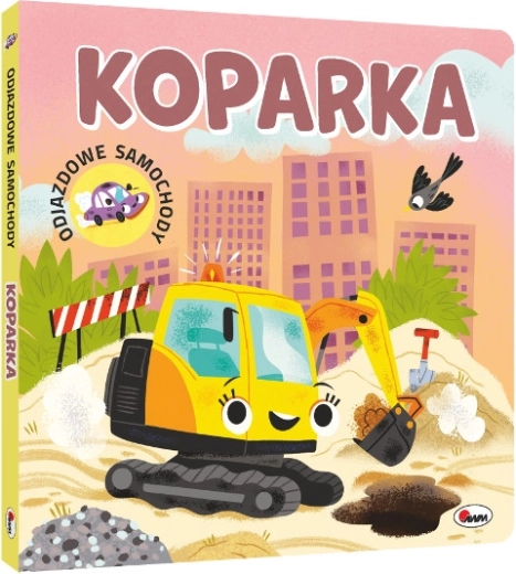 Száguldó járművek: markológép – kartonkönyv gyerekeknek