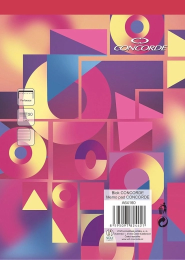 CONCORDE A4 vonalas tömb 8 mm, 50 lap